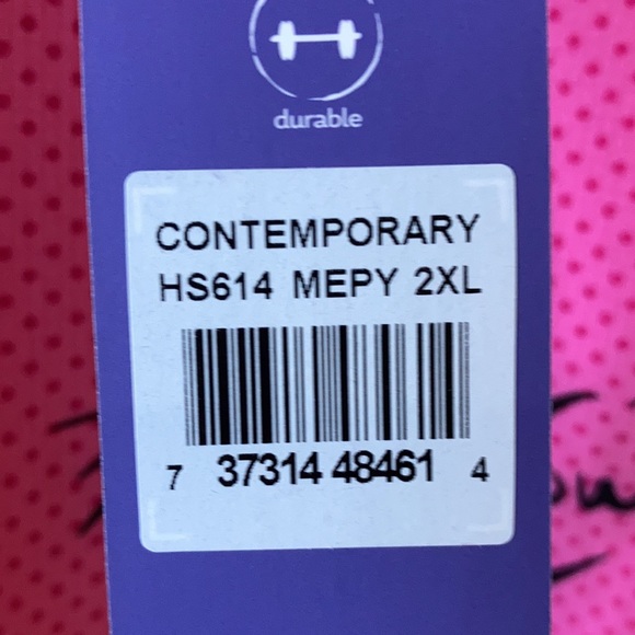 HeartSoul scrub top - pink cat meow - 2XL - Picture 4 of 4